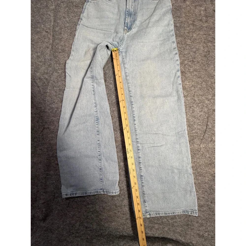 BDG Urban‎ Outfitters High & Wide Leg Jeans Light Wash Blue Size 24 OB1495394